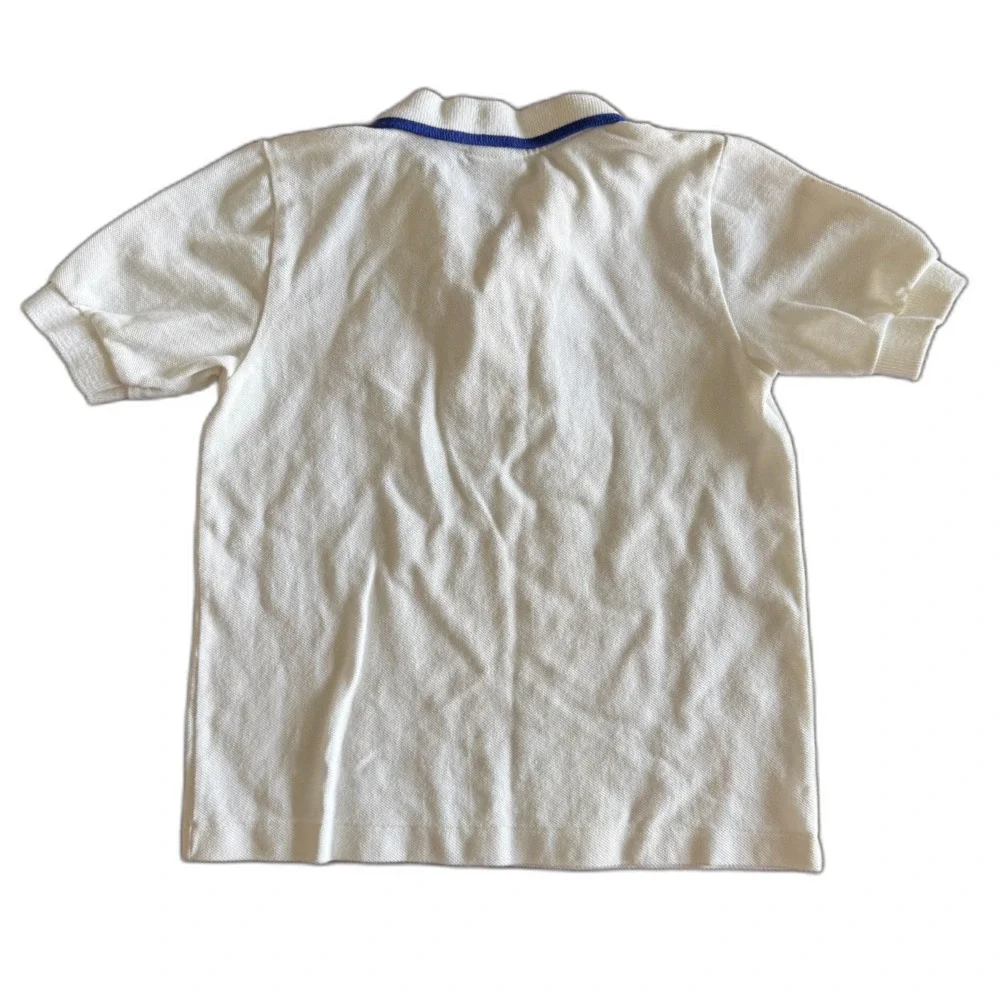 Vintage OshKosh White Camp Branded Polo Boys' 7